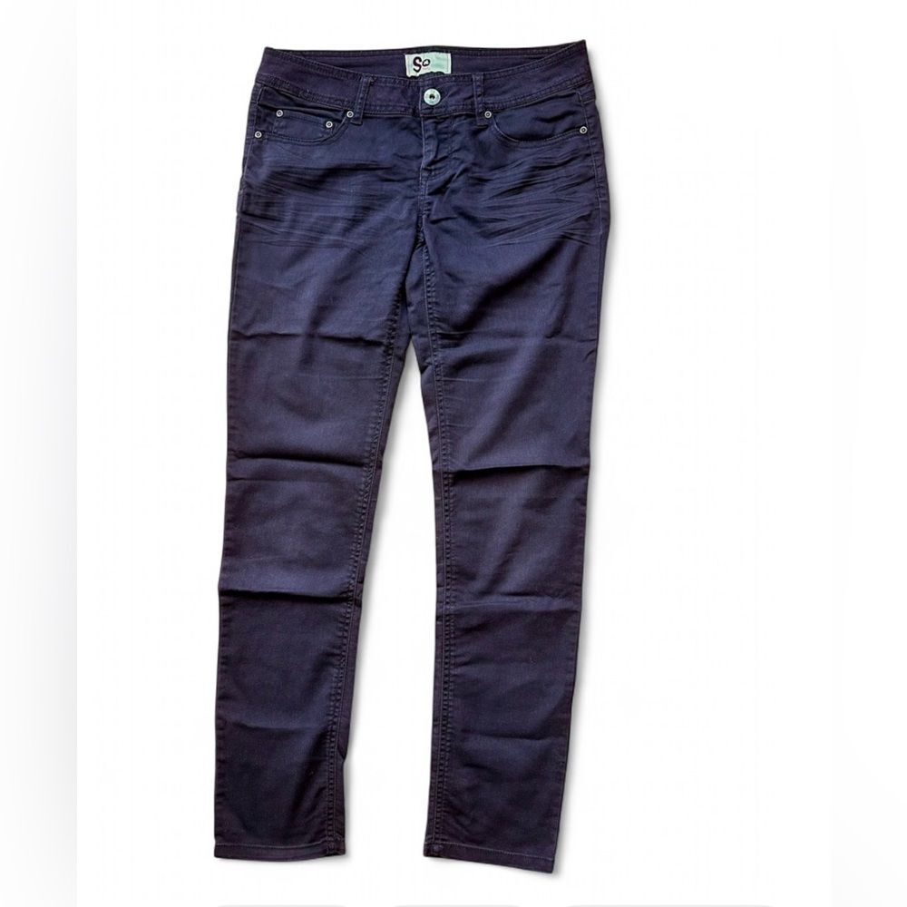 SO Sonoma Brown Juniors Denim Low Rise Jeans 9